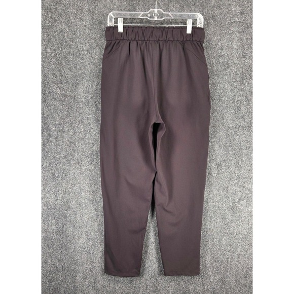 Lululemon Stretch High-Rise 7/8 Length Tapered Pants Size 8 Black Pull On - Picture 7 of 14